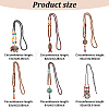 6Pcs 6 Style Natural & Synthetic Mixed Gemstone Lariat Necklaces Set NJEW-AN0001-36-2