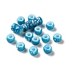 Spray Painted ABS Plastic European Beads KY-G033-01A-05-1