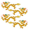 Chinese Style Dragon Computerized Embroidery Cloth Iron on/Sew on Patches PATC-WH0007-49B-1