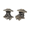 2Pcs Brass European Beads KK-HY0004-62AS-1