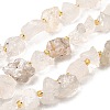 Raw Rough Natural Quartz Crystal Beads Strands G-Z087-A12-2