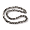 201 Stainless Steel Rope Chain Necklace NJEW-F222-38P-09-1