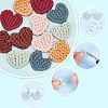 CHGCRAFT 12Pcs 6 Colors Handmade Polymer Clay Cabochons CLAY-CA0001-17-5