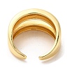 Brass Open Cuff Rings X-RJEW-P098-24G-3