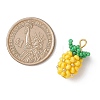 Brass Glass Seed Beaded Pendants PALLOY-MZ01107-3