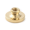 Golden Plated Brass Wax Sealing Stamp Head KK-K363-01G-06-3