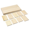 3-Slot Wooden Earring Display Card Stands LS-EDIS-R027-01A-03-3