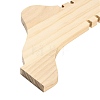Leg Shaped Wood Anklet Display Stands WD-CBA482F-01B-4