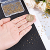 3Bags Brass Crimp Beads KK-BBC0026-09B-3