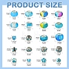 DIY Glass & Resin & Alloy Enamel European Beads Jewelry Making Finding Kit DIY-YW0009-01-3