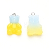 Gradient Color Opaque Resin Pendants RESI-R433-01F-1