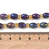 Electroplated Natural Druzy Geode Crystal Beads Strands G-G459-03B-10-4