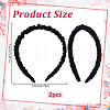 Silk From Silkworms Hair Bands OHAR-WH0033-019C-2