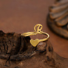 304 Stainless Steel Cuff Open Rings WGB82CC-01-2