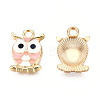 Alloy Enamel Pendants ENAM-S119-014B-1