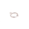 Brass Clip-on Hoop Earring Findings KK-WH0047-02D-2