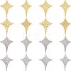 Unicraftale 16Pcs 4 Style 304 Stainless Steel Pendants STAS-UN0038-32-1