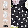 100Pcs ABS Plastic Imitation Pearl Beads OACR-LT0001-08-2