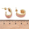 304 Stainless Steel Enamel Stud Earrings SA-CBA2696-35G-5