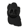 Black Alloy Brooch JEWB-Z011-02C-EB-2
