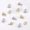 SUPERFINDINGS 12Pcs 2 Colors Brass Clear Cubic Zirconia Pendants ZIRC-FH0001-13-4