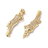 Brass Micro Pave Cubic Zirconia Pendants KK-E068-VF282-3