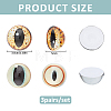 Glass Cat Eye Decorative Eye Piece DIY-WH0671-559C-2