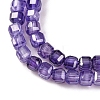 Cubic Zirconia Bead Strands ZIRC-P109-01B-04-3