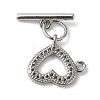 Brass Micro Pave Clear Cubic Zirconia Toggle Clasps KK-N254-69P-3