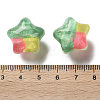 Gradient Color Transparent Hand-drawed Acrylic Beads TACR-P012-01B-09-3