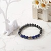 Natural & Synthetic Mixed Stone Stretch Bracelets BJEW-JB06639-4