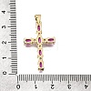 Brass Pave Cubic Zirconia Pendants CU-CBAE7DF-11G-A06-3