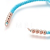 Nylon Cord Braided Bead Bracelets Making BJEW-F360-FRG17-2