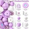 30Pcs Silicone Beads SIL-FS0001-33-4