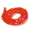 Transparent Electroplate Glass Beads Strands LS-EGLA-A039-T2mm-L14-2