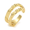 Brass Open Cuff Rings RJEW-P127-04G-1