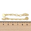 Brass Ends with Chains KK-P283-34G-3