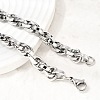 Unisex 304 Stainless Steel Rope Chain Necklaces NJEW-K305-10P-3