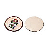 12Pcs Christmas Gnome UV Single Face Printed Wood Pendant Decorations WOOD-N020-42-3