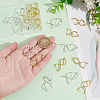 24Pcs 2 Colors Rack Plating Brass Ice Pick Pinch Bails KK-UN0002-55-5