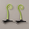 Bean Sprout Plastic Alligator Hair Clips PHAR-WH0017-05R-1