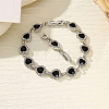 Alloy Rhinstone Beaded Bracelets PW-WG00AB7-03-1