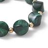 Acrylic Imitation Gemstone Beads Stretch Bracelets for Women BJEW-JB13236-03-4