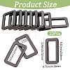 10Pcs Alloy Slider Buckles FIND-CY0001-96B-2