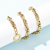 7MM 304 Stainless Steel Rope Chain Necklaces with OT Clasps for Men Women NJEW-P355-01B-G-1