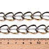 Electroplate Glass Beads Strands X-EGLA-T021-23B-4