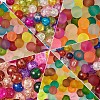 Transparent Frosted Glass Beads and Transparent Crackle Glass Beads CCG-CD0001-01-5