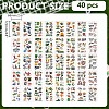 40Pcs 4 Styles Sports Theme Temporary Tattoos DIY-ME0003-79-2