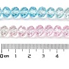 Transparent Painted Glass Beads Strands DGLA-A034-T8mm-A21-3