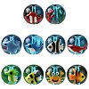 10Pcs 10 Styles Ocean Theme Handmade Glass Enamel Beads LAMP-FS0001-81-1